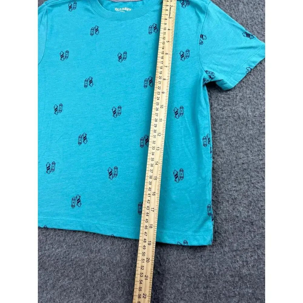 Old Navy Boys' Short Sleeve Skateboard Print T-Shirt Size‎ 5-6